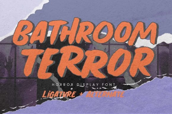 Bathroom Terror: Integrating Dramatic Typography into Professional Creative Workflows