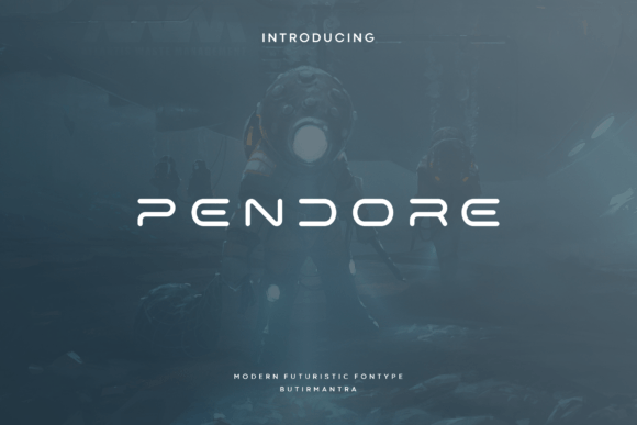 Pendore: A Futuristic Display Font for Modern Design