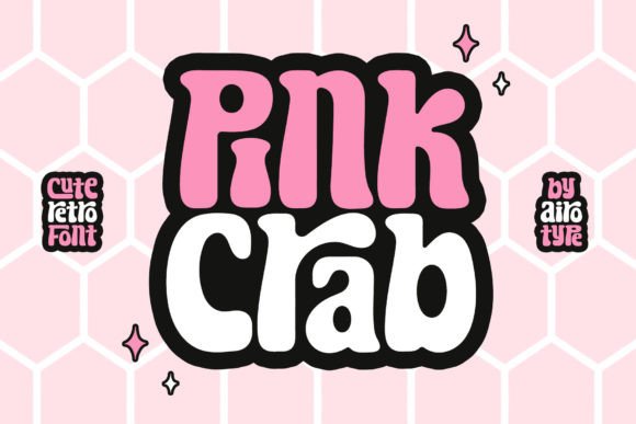 Pink Crab: A Playful Retro Font for Creative Projects