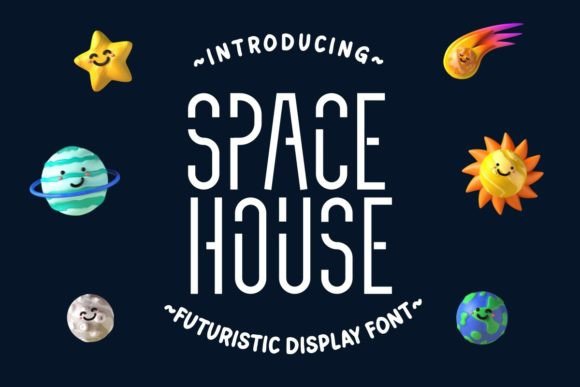 Space House: The Futuristic Monoline Font for Modern Brands