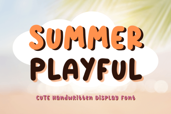 Summer Playful: A Bold, Quirky Font for Creative Projects